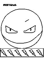 coloriage pokemon voltorb